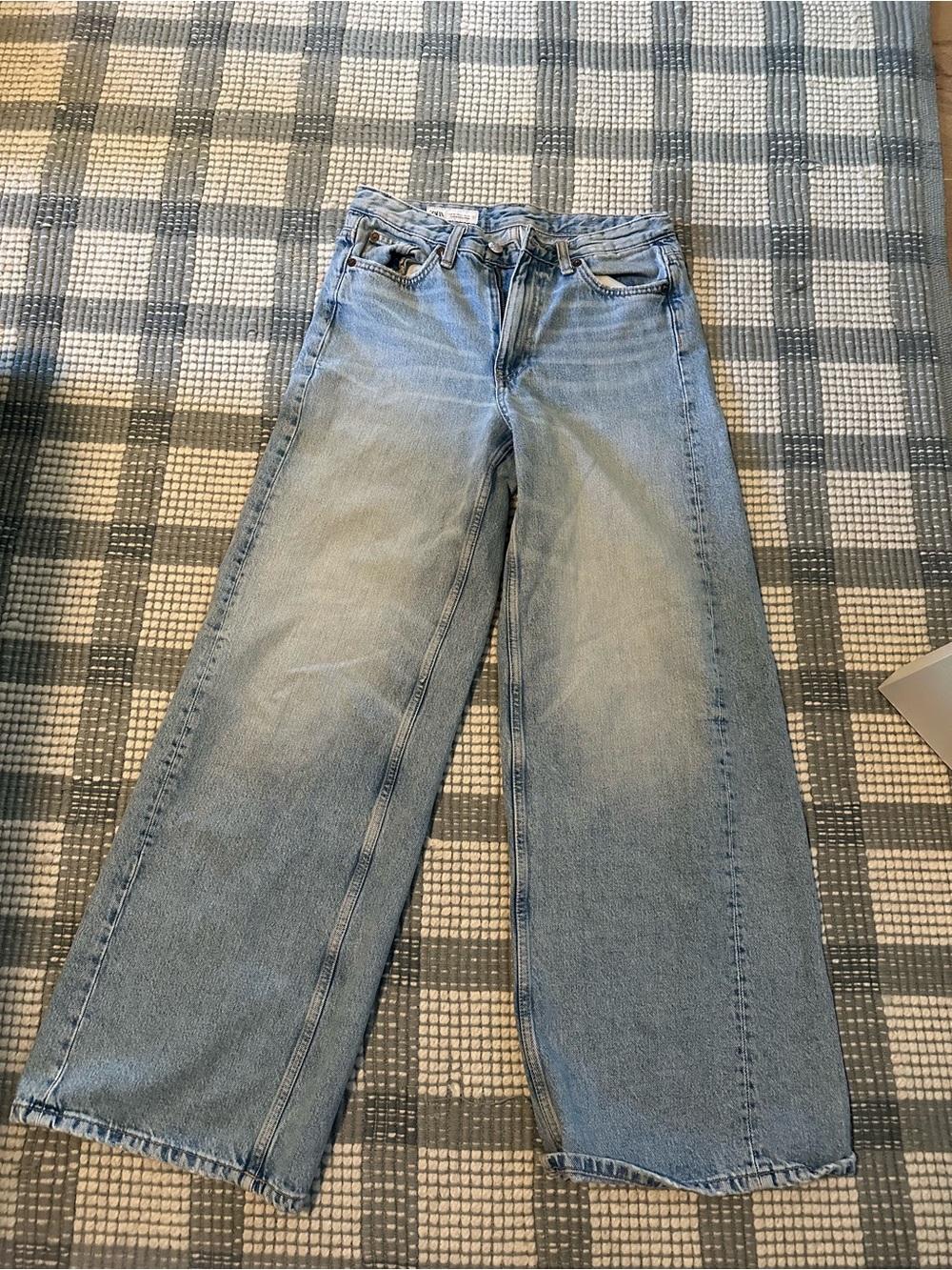 ZARA Wide Leg Light Blue Women’s Jeans